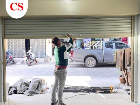 งานติดตั้งประตูม้วน ชัตเตอร์ นครปฐม